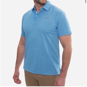 Copper Fit Essential Polo Shirt in Sky Blue, Size Large